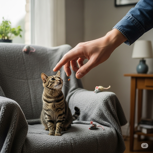 My Human’s Giant Hand: A Feline Tale of Petting, Treats, and Mischief