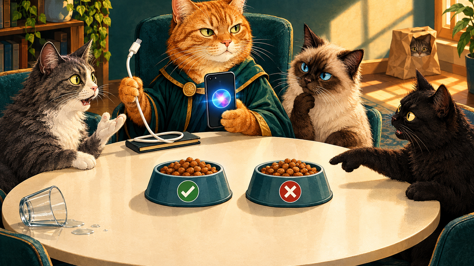 Cat Council Approves iOS 27 After Siri Finally Understands “Not That Bowl”