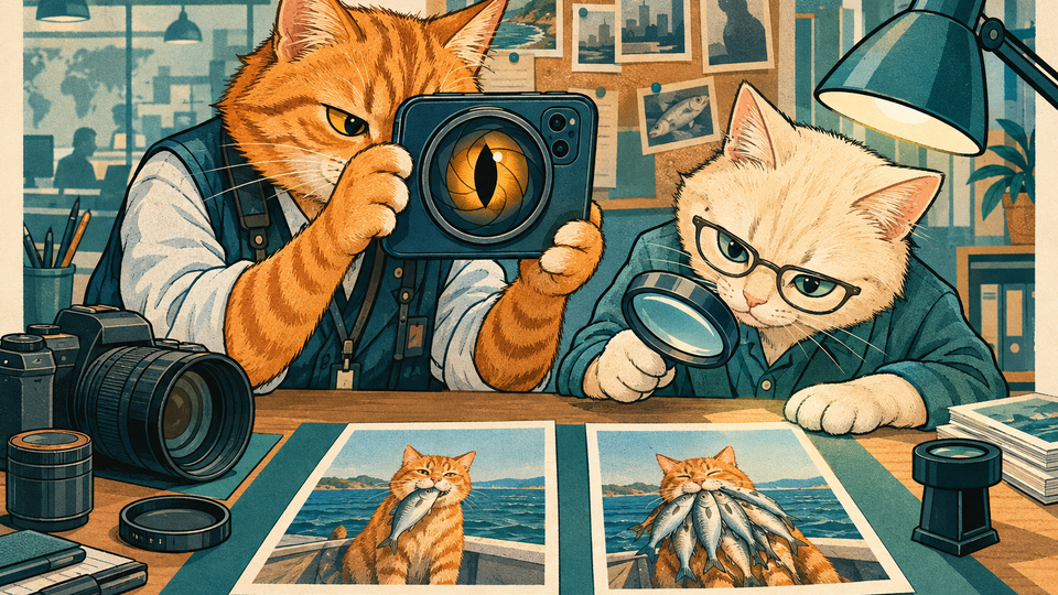 Feline Photo Guild Demands Proof That Tuna Was Really That Large