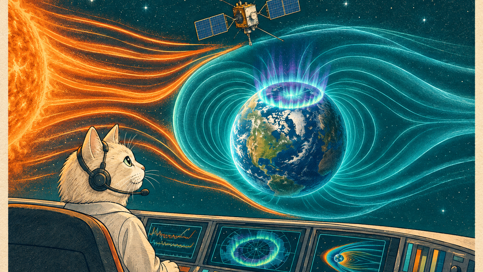 Earth Hires a Cat to Audit the Solar Wind
