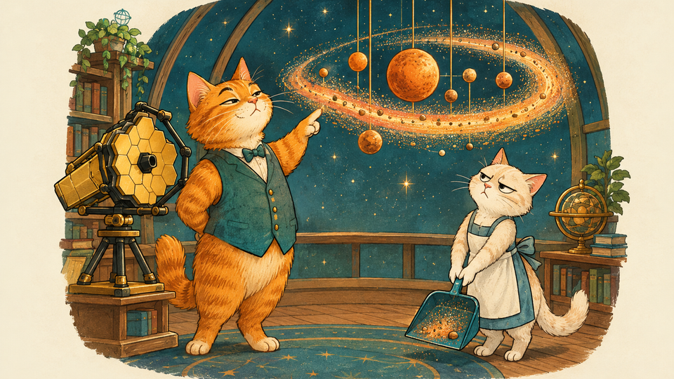 Cats Declare Cosmic Dust a Scientific Breakthrough, Refuse to Clean Under Sofa
