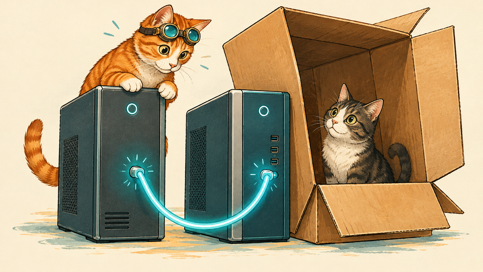 Two Towers, One Very Big Cat Brain